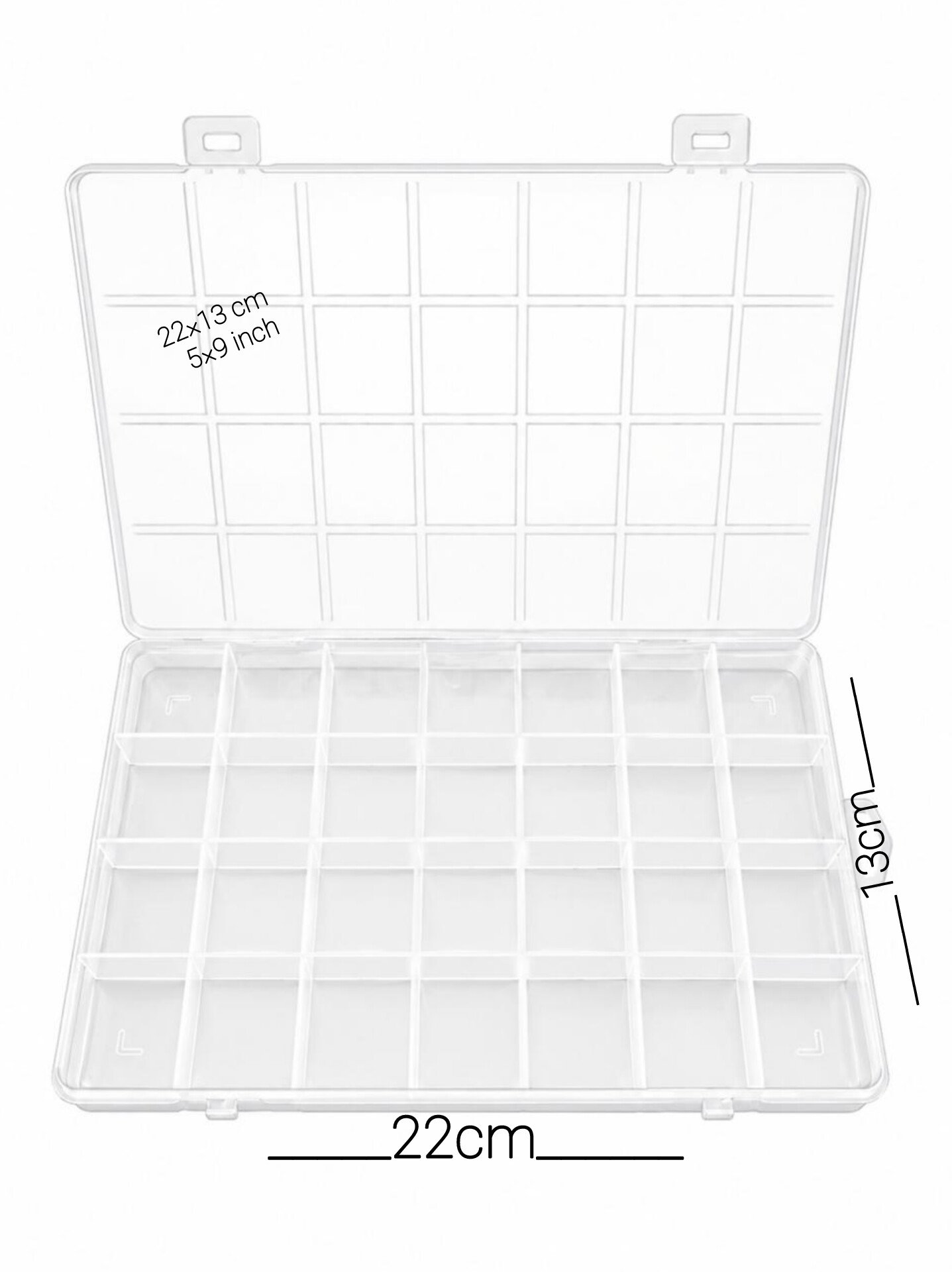 storage box Multi-Purpose Storage Organizer Box | 28 Compartments Portable Beads & Jewelry Container - Image 2