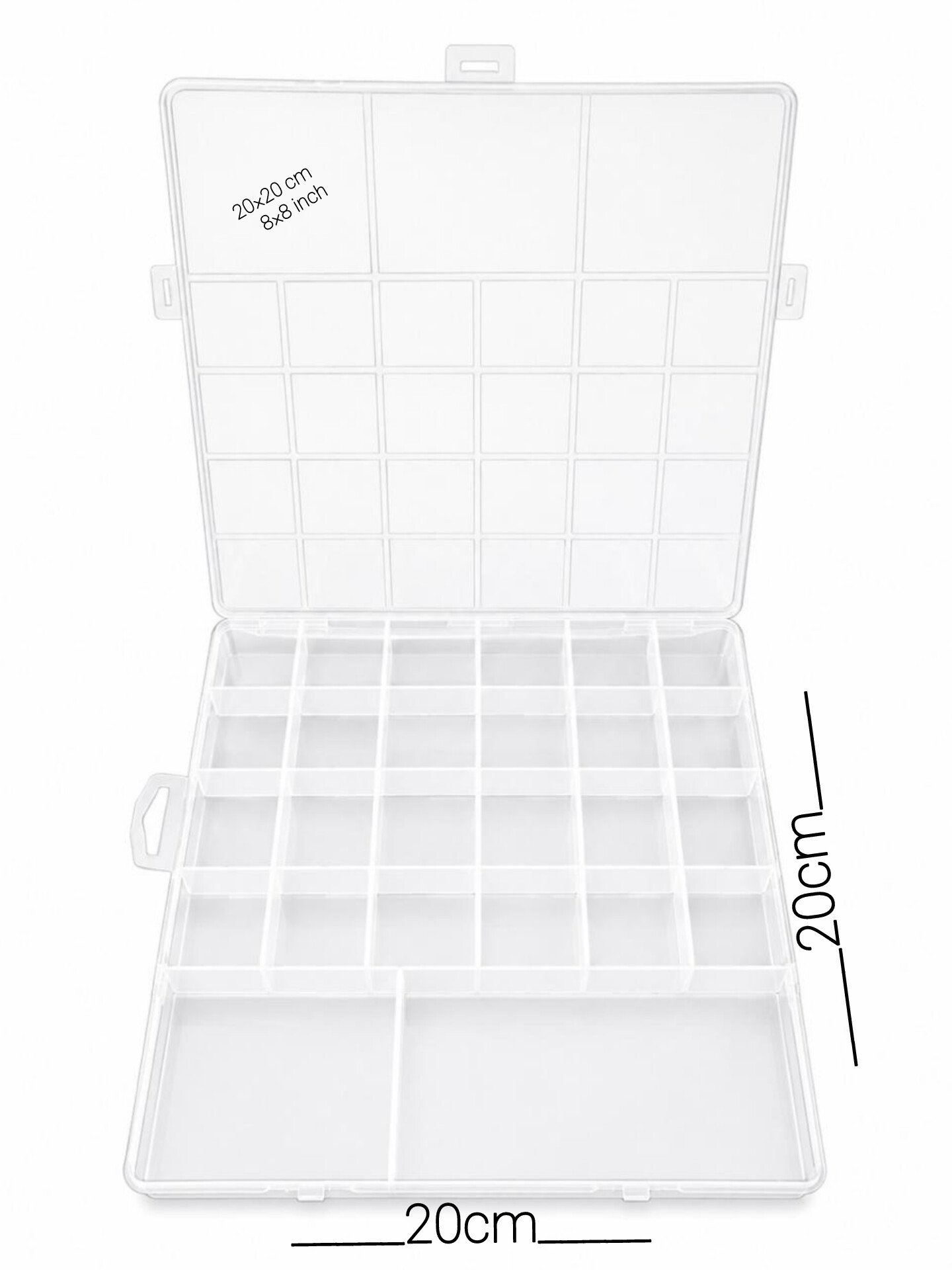 storage box Multi-Purpose Storage Organizer Box | 24+2 Compartments Portable Beads & Jewelry Container - Image 2
