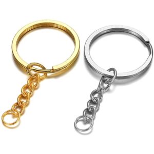 Premium Metal Key Rings for Keychains, Charms & DIY Craft Projects (pack of 10)
