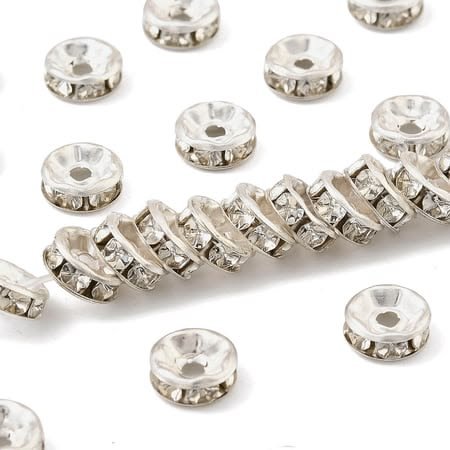 Premium Rhinestone Spacer Beads for Jewellery Making, DIY Craft & Bracelet Accessories - Image 2