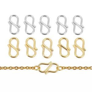Metal S Hook Connector for Jewelry Making & Chain Linking
