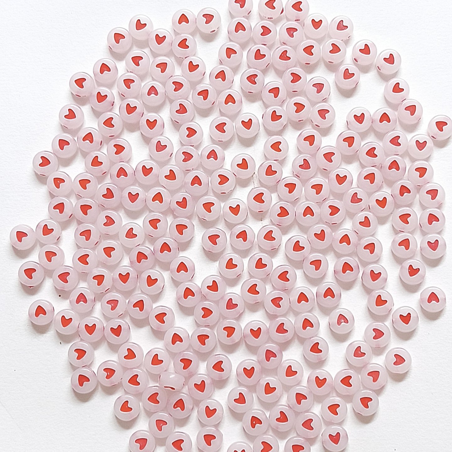 Red Heart Beads for Jewelry Making & DIY Crafts - Image 2