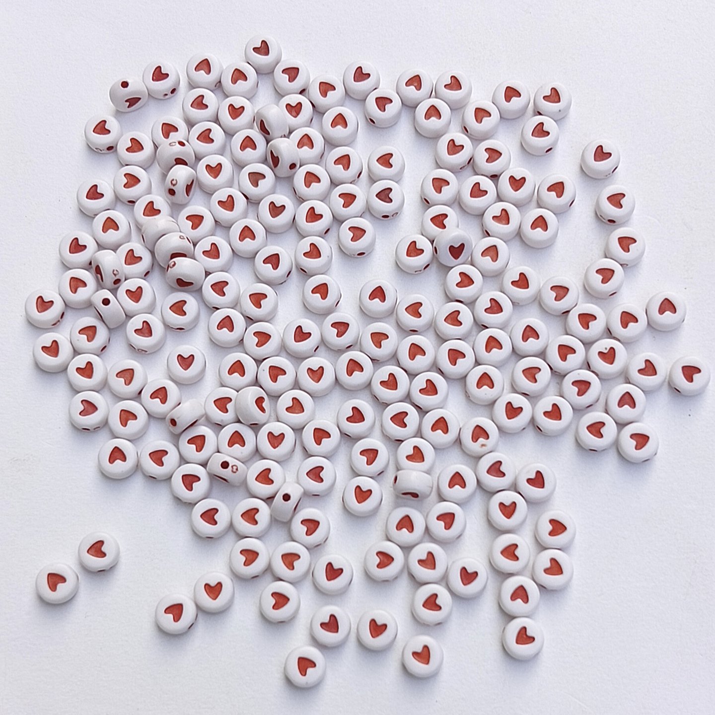 Red Heart Beads for Jewelry Making & DIY Crafts -2 - Image 2