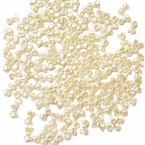 Pearl Bow Beads – Elegant Acrylic Bow Spacer Beads for Jewelry Making & DIY Crafts