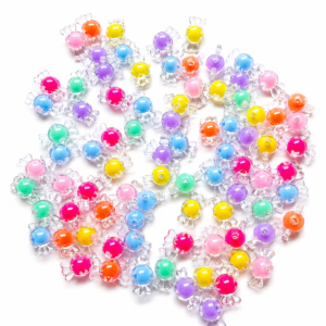 Cute Candy Shape Acrylic Beads – Multicolor Transparent DIY Jewelry & Craft Beads