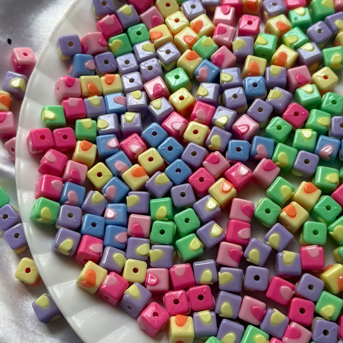 Colorful Square Resin Flatback Charms,beads - Image 2