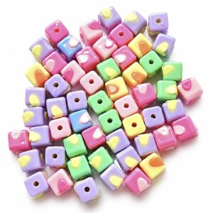 Colorful Square Resin Flatback Charms,beads