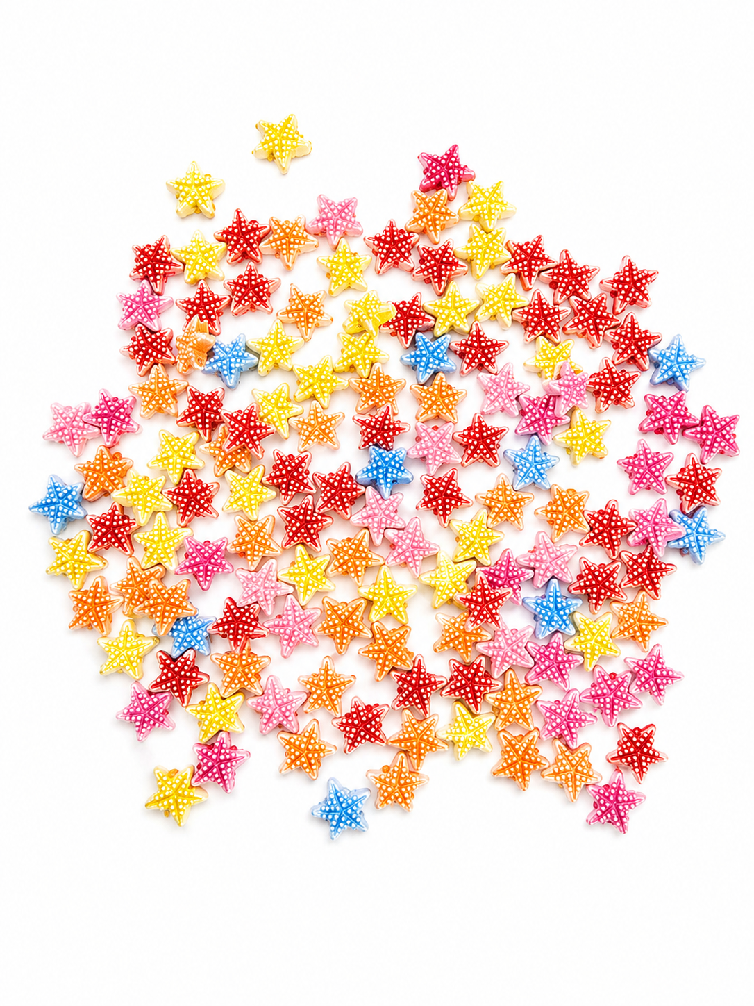 Multicolor Starfish Shape Flatback Charms for DIY Crafts