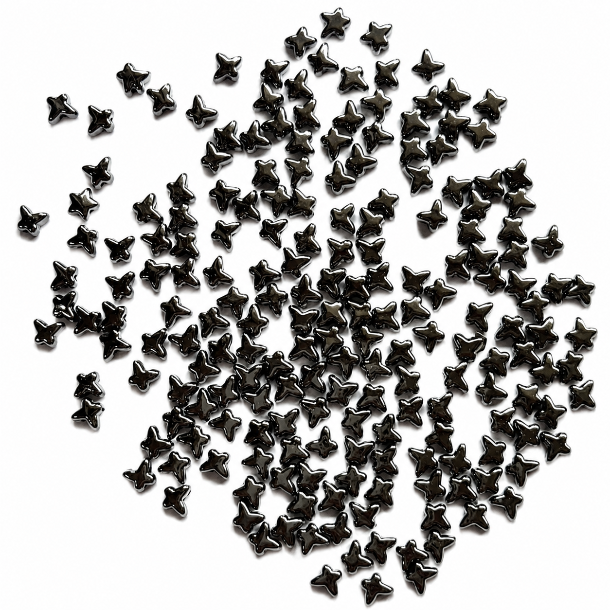 Gunmetal Butterfly Shape Spacer Beads for Jewelry Making