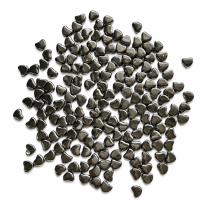 Gunmetal Heart Shape Spacer Beads for Jewelry Making