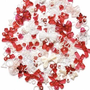 Red colour Beads Soup & DIY Charm Combo Pack