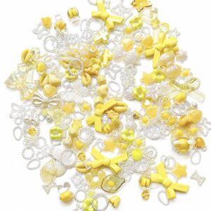 Yellow colour Beads Soup & DIY Charm Combo Pack