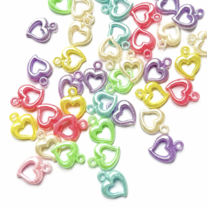 Pastel Heart Outline Acrylic Charms – Open Heart Pendant Connectors for DIY Jewelry Making Copy Copy Copy