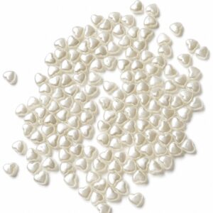 Pearl mini heart Spacer Beads for Jewelry Making