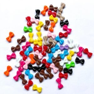 Mixed bow Shape Acrylic Beads for Jewellery Making & DIY Crafts