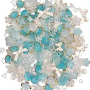 Blue colour Beads Soup & DIY Charm Combo Pack