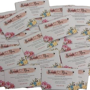 Thank You Cards for Small Business Packaging & Customer Appreciation(pack of 50 pieces )