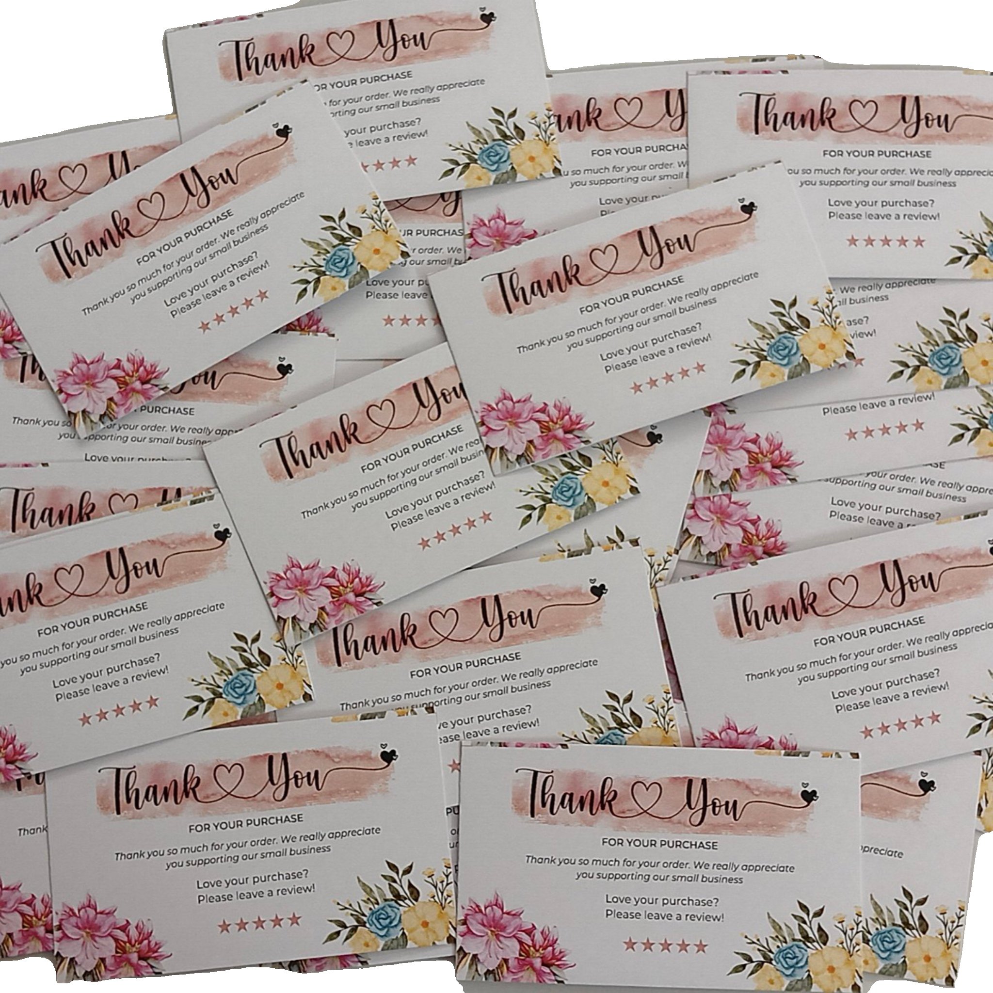 Thank You Cards for Small Business Packaging & Customer Appreciation(pack of 50 pieces )