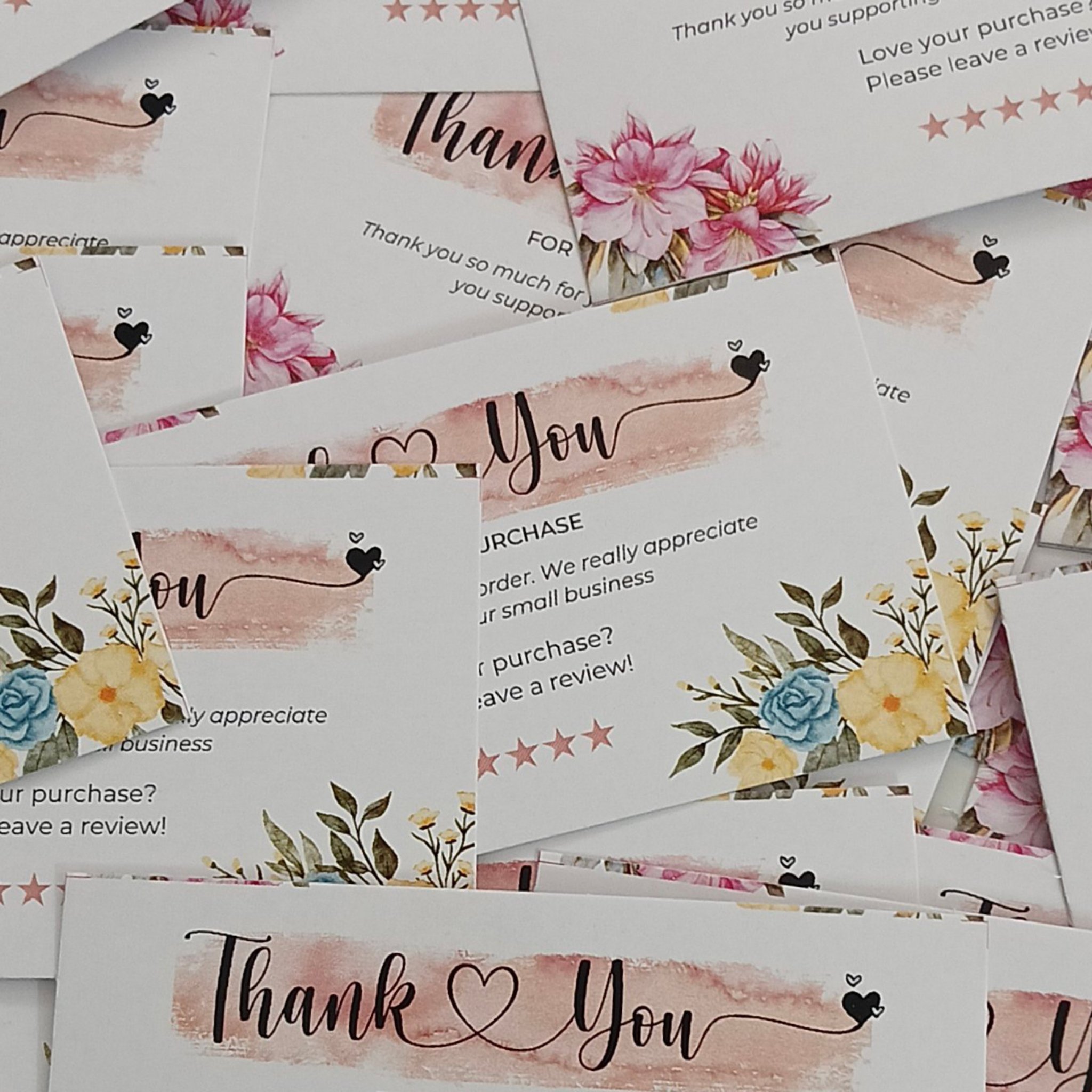 Thank You Cards for Small Business Packaging & Customer Appreciation(pack of 50 pieces ) - Image 2