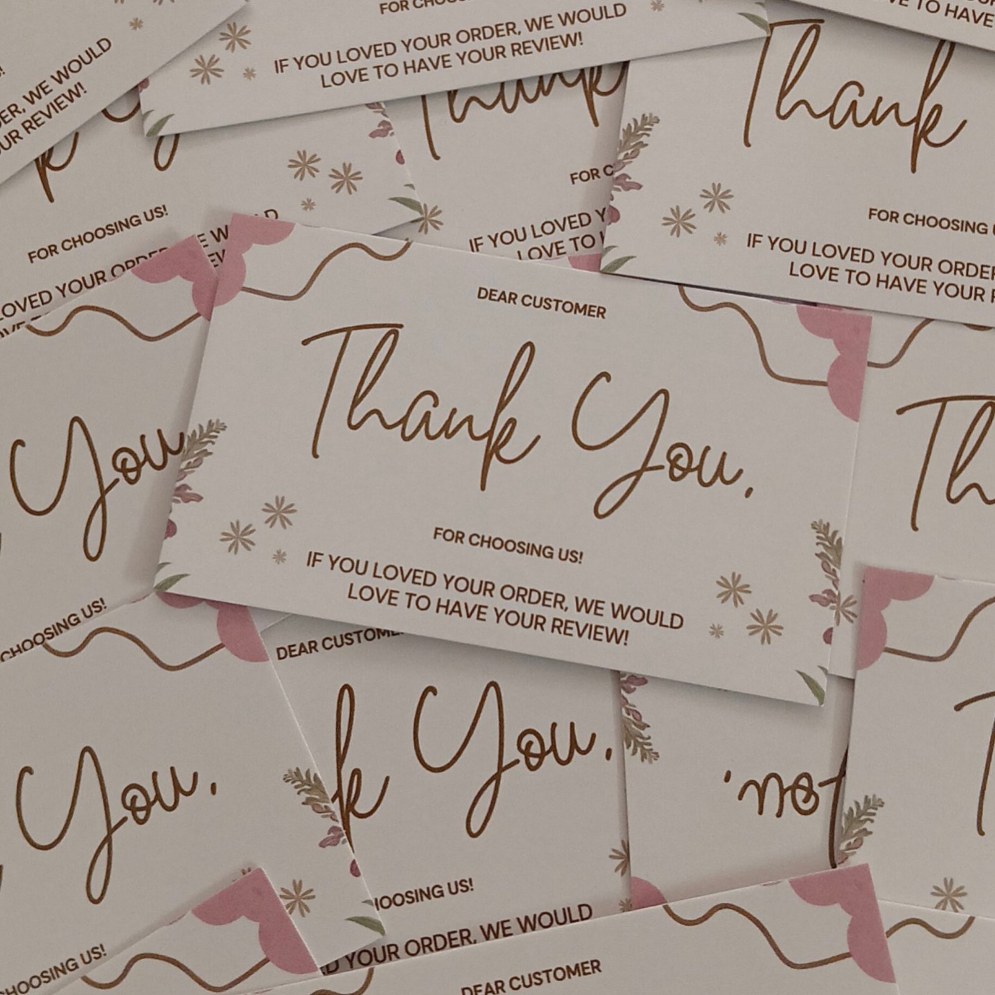 Thank You Cards for Small Business Packaging & Customer Appreciation(pack of 50 pieces ) -2 - Image 2