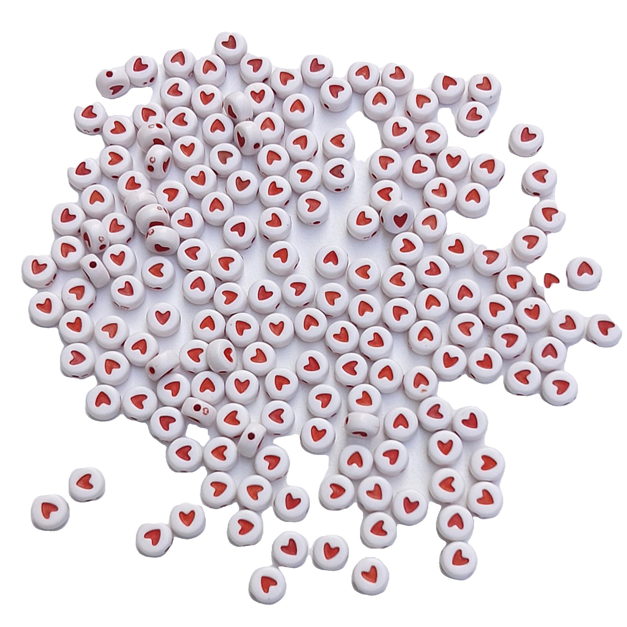 Red Heart Beads for Jewelry Making & DIY Crafts -2
