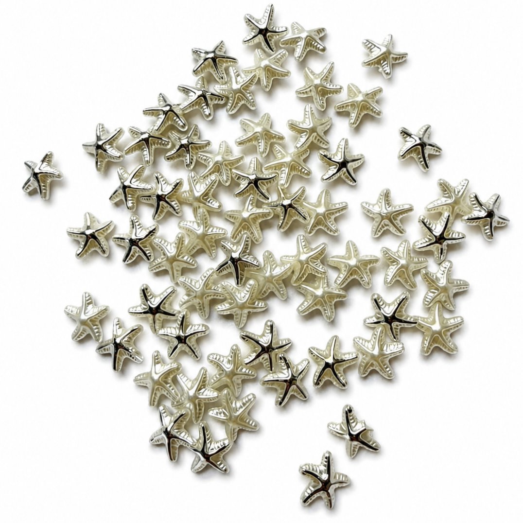 Elegant Starfish Pearl Charms