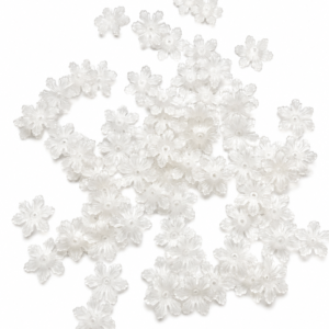 White snow flakes flower