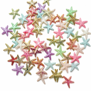 Pastel AB starfish Acrylic Charms for Jewellery Making (Mixed Colours)