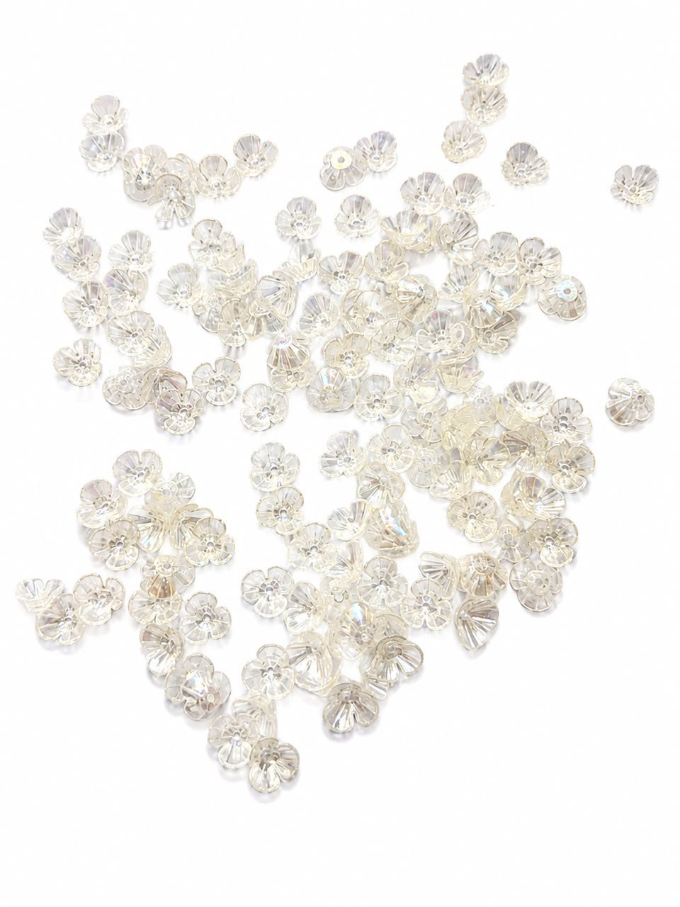 AB Crystal flower cap Acrylic Beads for Jewellery Making