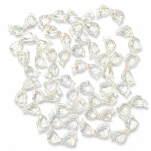 AB Crystal bow charms Acrylic Beads for Jewellery Making