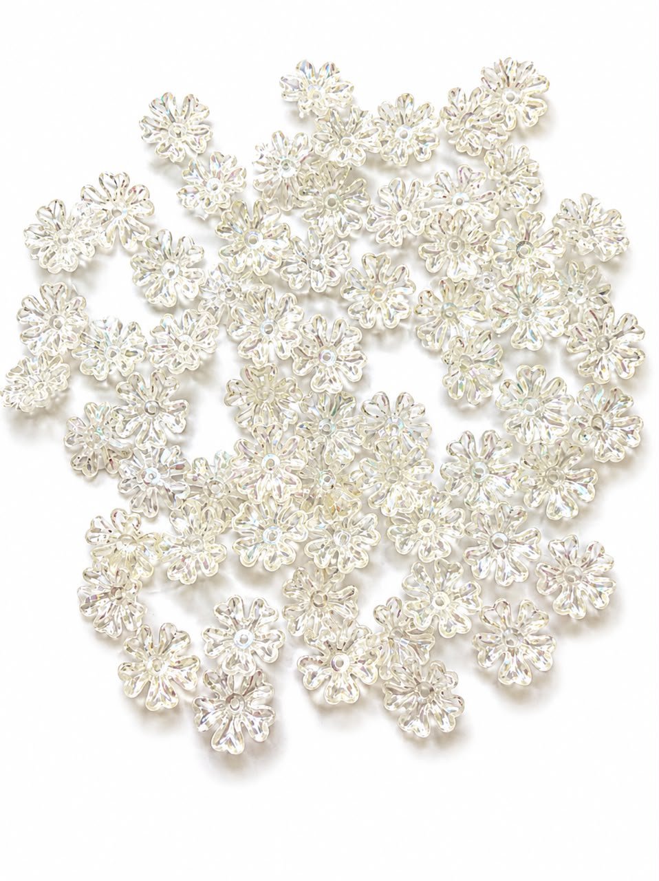 AB Crystal Flower Acrylic Beads for Jewellery Making