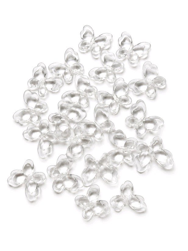 AB Crystal butterfly Acrylic Beads for Jewellery Making