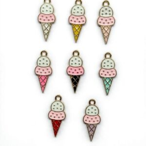icecream 2 enamel charms combo mix colour