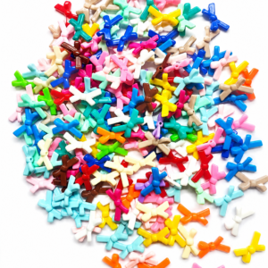 multicolour acrylic mini bows
