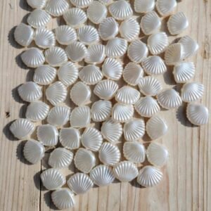 iridescent resin seashell cabochons