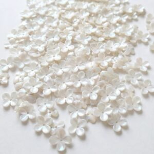 frosted pearl mini flower charms/sequins