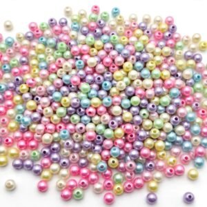 multicolour pearl spacer beads