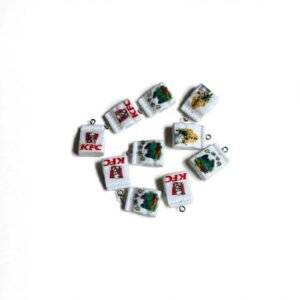 fast food bag resin charms (1 piece random)