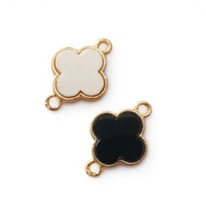 clover enamel connector charms (random)