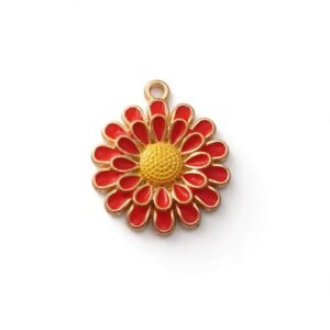 cute red daizy flower