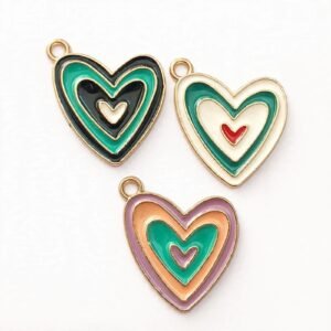 cute nested heart charms ( random)