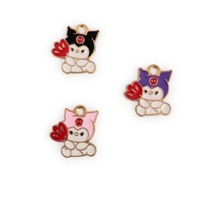 kuromi leaf charm (random colour)