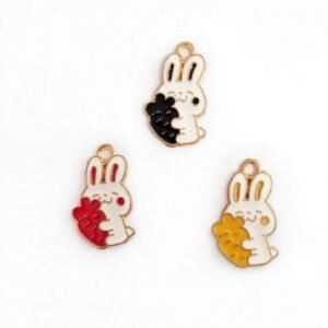 bunny carrot charm (random colour)