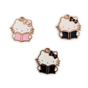 kitty book charm (random colour)