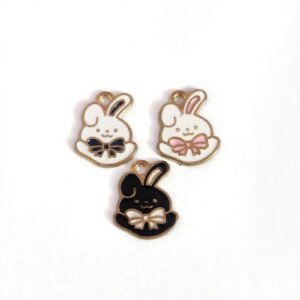 bow bunny charm (random colour)