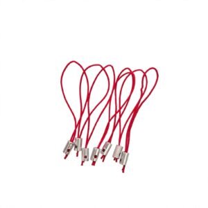 red phone cord hanging for making phone charms