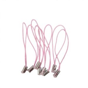 pink phone cord hanging for making phone charms