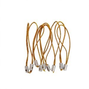 golden phone cord hanging for making phone charms