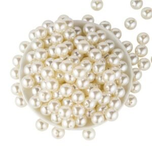4mm off white pearl plastic beads diy jewelry material (100 piece )