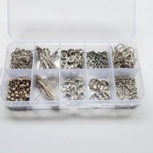 Diy jewelry making accessories box silver findings with box